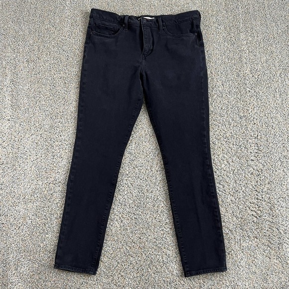 Levi's 311 Jeans Women's 32x30 Shaping Skinny Leg Mid Rise Black Premium Denim - Picture 2 of 9